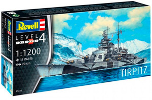 Корабель Tirpitz, 1: 1200, Revell