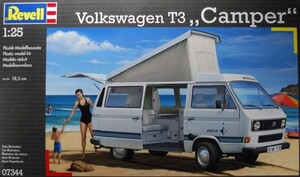 Сборные модели-копии: Автомобиль (1982г., Германия) VW T3 Camper; 1:25, Revell