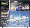Model Set Літак Embraer 190 Lufthansa, 1: 144, Revell