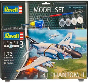 Збірні моделі-копії: Model Set Літак F-4J Phantom II, 1:72, Revell