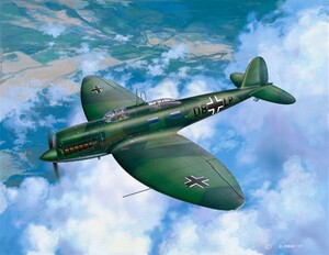 Сборные модели-копии: Model Set Самолет Бомбардировщик-разведчик Heinkel He70 F-2; 1:72, Revell