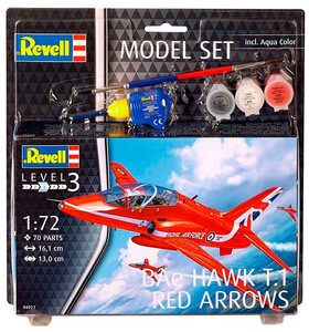 Model Set Самолет BAe Hawk T.1 Red Arrows; 1:72, Revell