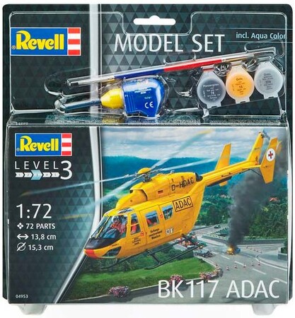 Авіація: Model Set Вертоліт BK-117 ADAC, 1:72, Revell