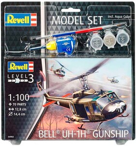 Ігри та іграшки: Model Set Вертоліт Bell® UH-1H® Gunship, 1: 100, Revell