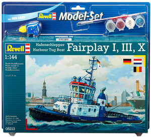 Сборные модели-копии: Model Set Портовый буксир Harbour Tug Boat Fairplay I, III, X, XIV; 1:144, Revell