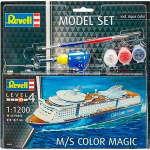 Игры и игрушки: Model Set Круизный лайнер M/S Color Magic, 1:1200, Revell