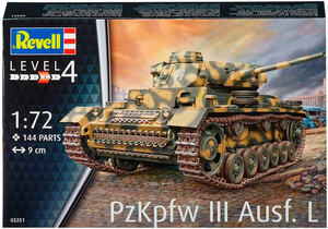 Моделирование: Танк PzKpfw III Ausf. L, 1:72, Revell