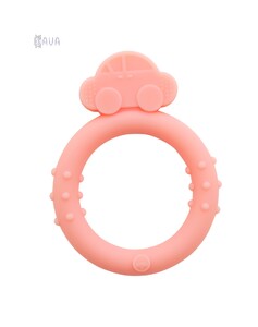 Игры и игрушки: Прорезыватель силиконовый "Кольцо", Baby team (розовый)