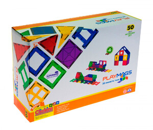 Пазлы и головоломки: Магнитный конструктор 50 деталей (4 авто-платформы), Playmags