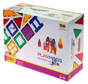 Ігри та іграшки: Магнитный конструктор 150 деталей, Playmags