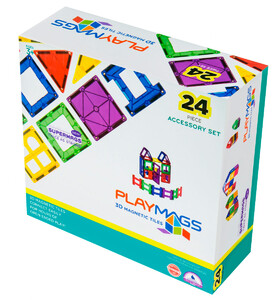 Игры и игрушки: Магнитный конструктор 24 детали, Playmags
