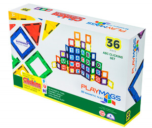 Игры и игрушки: Магнитный конструктор 36 деталей, Playmags