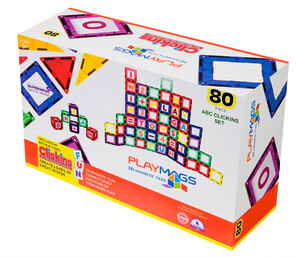 Пазлы и головоломки: Магнитный конструктор 80 деталей, Playmags