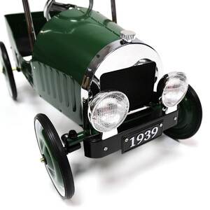 Веломобілі: Педальна машинка Ретро автомобіль 1939 зелений, Goki