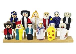 Ігри та іграшки: Набір ляльок для пальчикового театру (401-3594293990), Goki