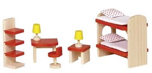 Домики и мебель: Мебель для детской комнаты, набор для кукол Goki