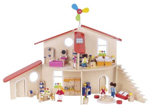 Домики и мебель: Кукольный домик-конструктор Goki