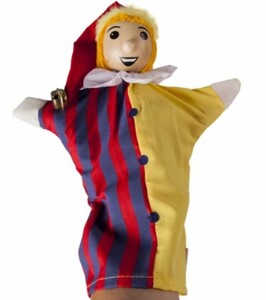 Ігри та іграшки: Лялька-рукавичка Клоун Goki