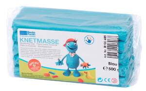 Лепка и пластилин: Пластилин классический синий, Knetmasse 500 г, Becks Plastilin