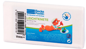 Лепка и пластилин: Пластилин плавающий белый, Leightknete, Becks Plastilin