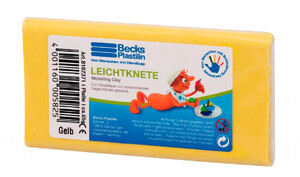 Лепка и пластилин: Пластилин плавающий желтый, Leightknete, Becks Plastilin