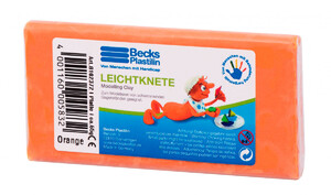 Лепка и пластилин: Пластилин плавающий оранжевый, Leightknete, Becks Plastilin