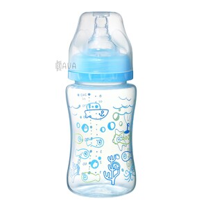 Поїльники, пляшечки, чашки: Пляшечка антиколікова з широким горлечком 240 мл 0+, BabyOno