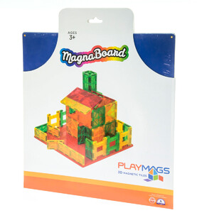 Ігри та іграшки: Магнитный конструктор платформа для строительства (синяя), Playmags