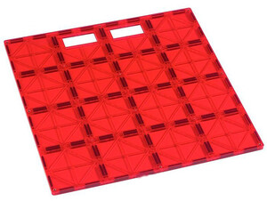 Игры и игрушки: Магнитный конструктор платформа для строительства (красная), Playmags