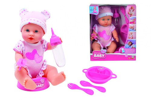 Ляльки і аксесуари: Лялька-пупс Сімба Догляд за малюком, 30 см