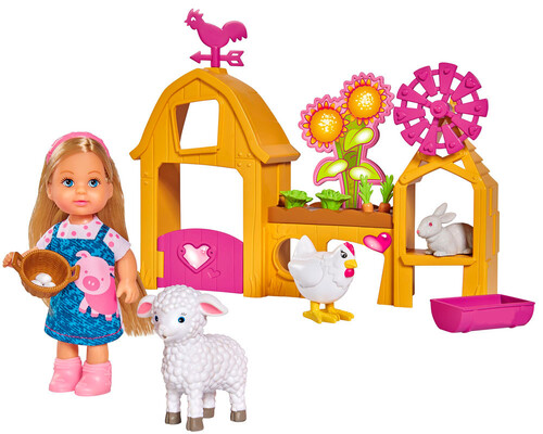 Куклы и аксессуары: Кукольный набор Эви Счастливая ферма Steffi & Evi Love