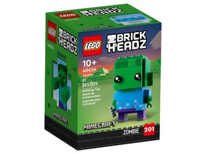 Игры и игрушки: Конструктор LEGO BrickHeadz Зомбі Майнкрафт 40626