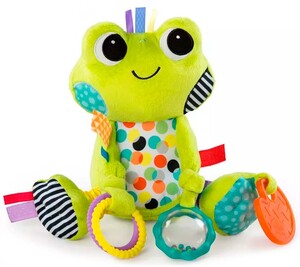 Игры и игрушки: Лягушонок, плюшевая развивающая игрушка, Bright Starts