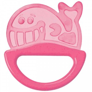 Развивающие игрушки: Погремушка-прорезыватель Кит (розовый), Canpol babies
