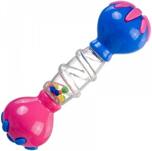 Розвивальні іграшки: Погремушка Гантеля (розово-синяя), Canpol babies