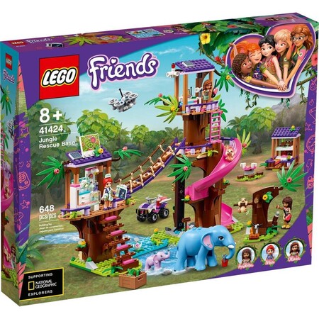 Набори LEGO: Конструктор LEGO Friends Джунглі: штаб рятувальників 41424