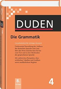 Іноземні мови: Duden  4. Die Grammatik