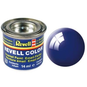 Аксессуары для моделирования: Краска № 51 ультрамариновая глянцевая ultramarine-blue gloss 14ml, Revell