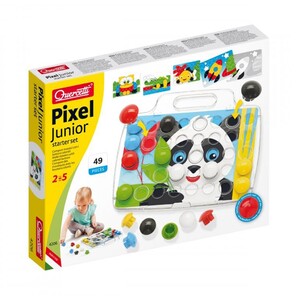 Развивающие игрушки: Детская мозаика с доской и карточками (40 крупных фишек), Quercetti
