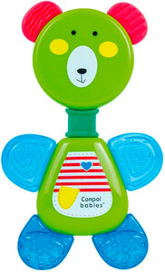 Развивающие игрушки: Погремушка-зубогрызка Мишка (зеленый), Canpol babies