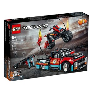 Наборы LEGO: Конструктор LEGO Technic Каскадерский грузовик и мотоцикл 42106