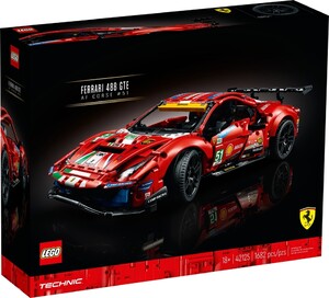 Наборы LEGO: Конструктор LEGO Technic Ferrari 488 GTE «AF Corse #51» 42125