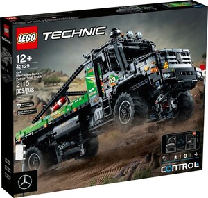 Набори LEGO: Конструктор LEGO Technic Повнопривідна вантажівка для випробувань Mercedes-Benz Zetros 42129