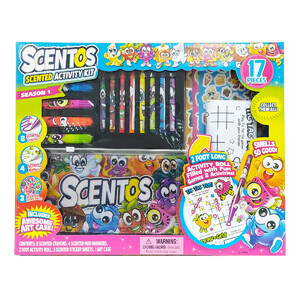 Дневники, раскраски и наклейки: Ароматный набор для творчества S2 «Забавная компания», Scentos