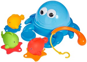 Ігри та іграшки: Краб і рибки з вудкою, іграшка для ванної, ABC