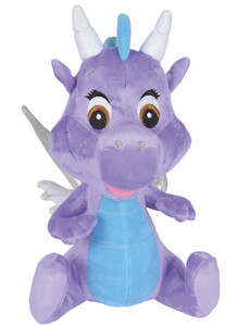 М'які іграшки: Дракончик Сафирас Светящиеся крылья (фиолетовый цвет), 25 см, Safiras