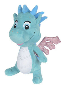 М'які іграшки: Дракончик Сафирас Светящиеся крылья (бирюзовый цвет), 25 см, Safiras