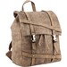 Рюкзак молодежный 2519 из эко-кожи коричневый (13 л) дополнительное фото 1.