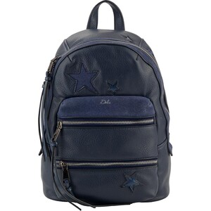 Рюкзаки, сумки, пенали: Рюкзак 2527 Dolce-2 (9л) з еко-шкіри темно-синього кольору Kite