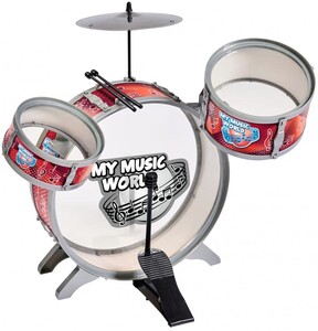 Дитячі барабани: Барабанная установка со стульчиком, My Music World